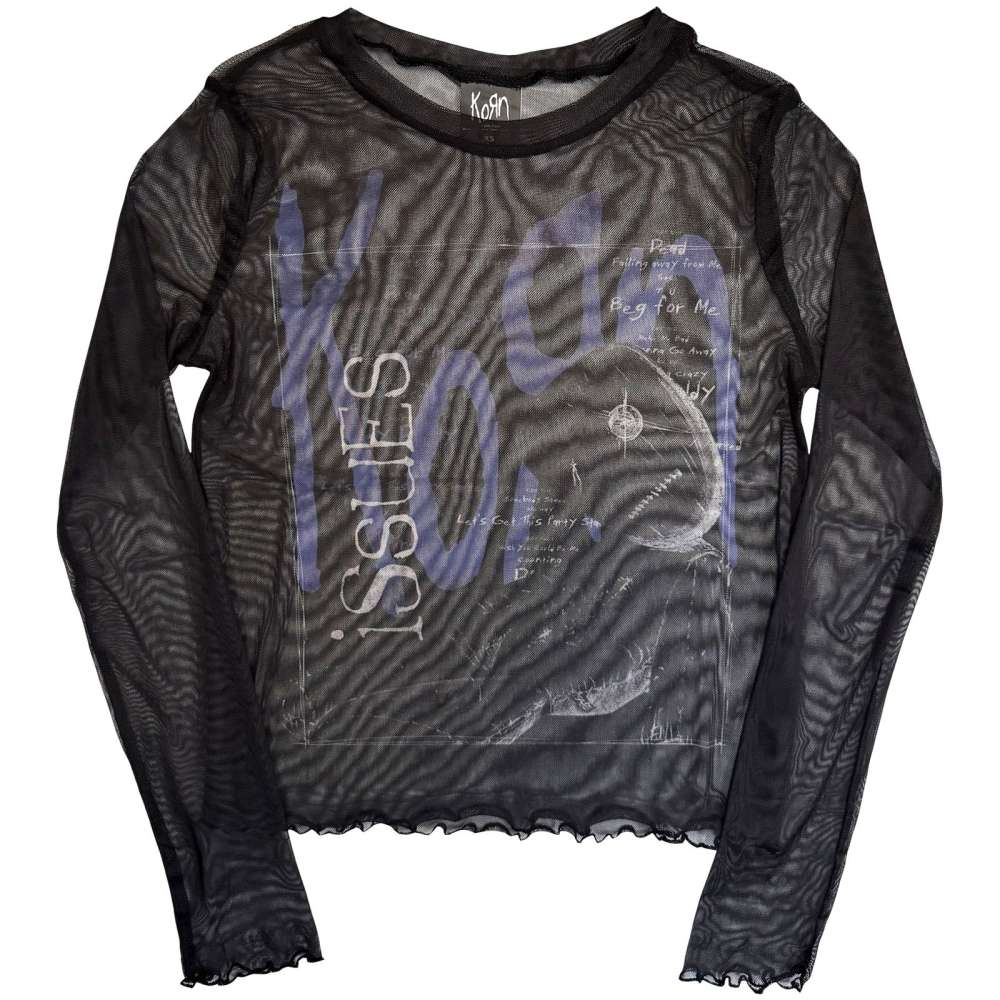Korn - Issues A Box Crop top - Black